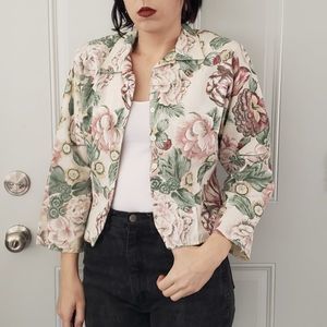 80s/90s DEB Pink Floral‎ Jacket